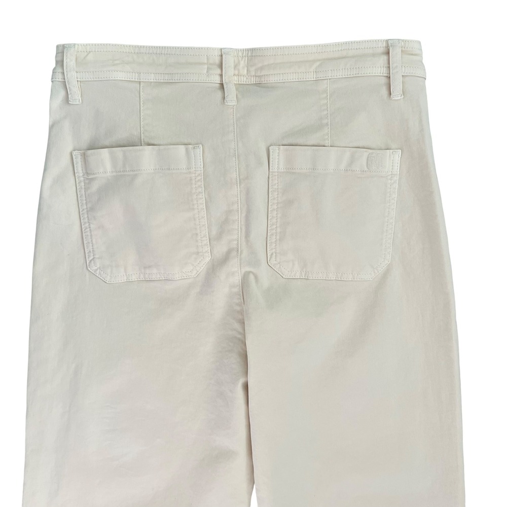NWT Marine Layer Bridget Wide Leg Crop Pants in Papyrus Cream SZ 14 Coastal - Picture 6 of 14